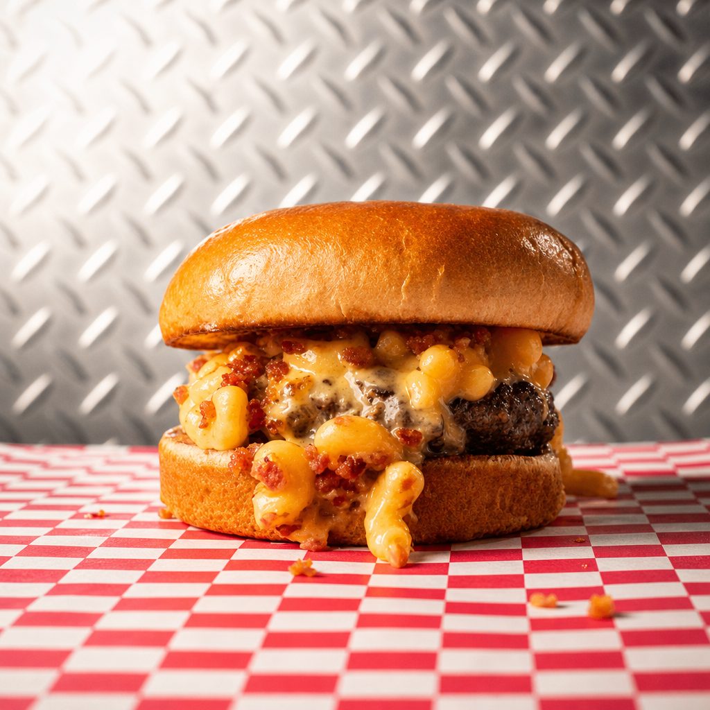 Mac N' Cheese Burger.